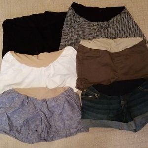Set of 6 maternity shorts